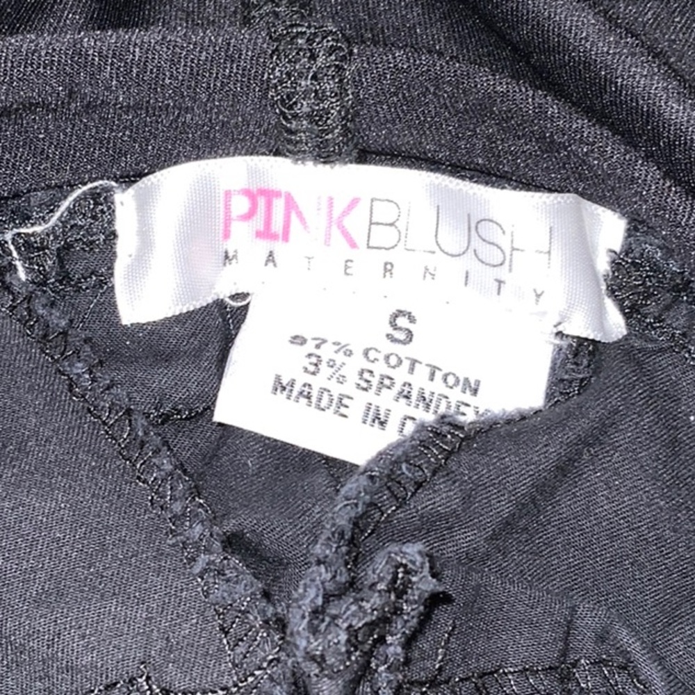 Pink Blush maternity flat front khakis shorts. - Picture 3 of 3